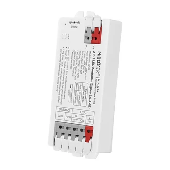 Mi-Light MIBOXER E2-ZR monokróm/CCT 2 in 1 LED szalag vezérlő (Zigbee 3.0, TUYA +2.4G), max 12A, gyorscsatlakozóval
