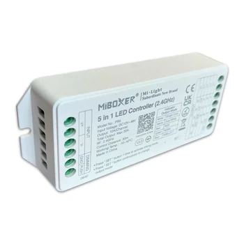 Mi-Light FUTPR5 5 Az 1-Ben Dimmer/CCT/RGB/RGBW/RGB+CCT Led Zóna Vezérlő DC12-48V 20A