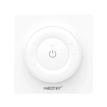 Mi-Light K3 dimmer+CCT fali távirányító, fehér, tekerőgombos, elemes, 86x86 mm