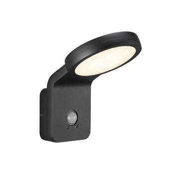 NORDLUX Marina Flatline Pir Sensor kültéri fali lámpa, fekete, 3000K melegfehér, beépített LED, 10W , 750 lm, 46831003