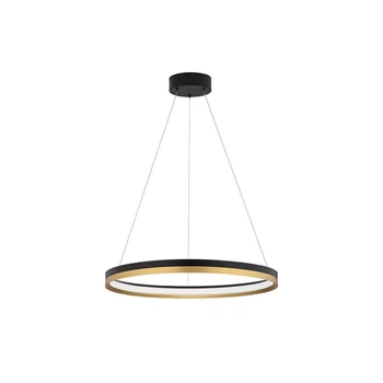 Nova Luce CANTRIA függeszték, fekete, 3000K melegfehér, beépített LED, 1x33W, 4580 lm, 9695238