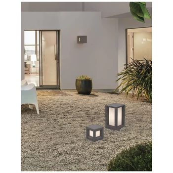 Nova Luce CASTRO kültéri fali lámpa, szürke, E27 foglalattal, max. 1x12W, 9739351