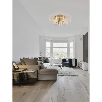 Nova Luce GATLIN mennyezeti lámpa, arany, 3000K melegfehér, beépített LED, 1x28W, 1300 lm, 9756712
