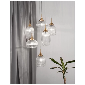 Nova Luce MOND több ágú függeszték, üveg, E14 foglalattal, max. 6x5W, 9731215