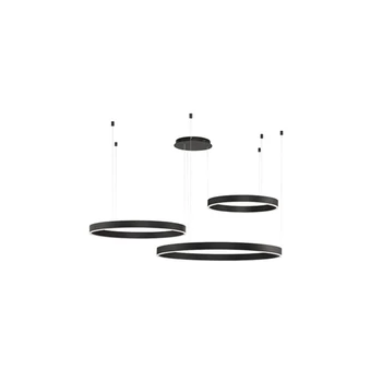 Nova Luce MOTIF függeszték, fekete, 2700K melegfehér, beépített LED, 1x143W, 12400 lm, 9530215