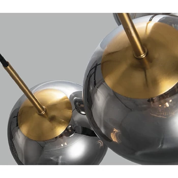 Nova Luce SPADA több ágú függeszték, szürke, E27 foglalattal, max. 3x12W, 9426753