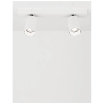 Nova Luce TOD spotlámpa, falra/mennyezetre szerelhető, 2 db billenthető lámpafejjel, fehér, GU10-MR16 foglalattal, max. 2x10W, 9012291