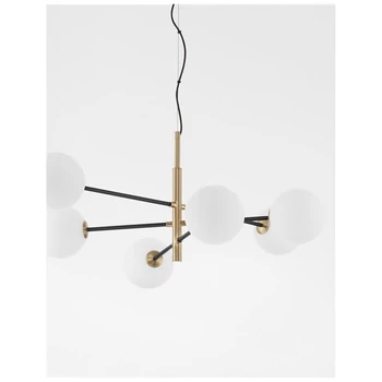 Nova Luce VITRA több ágú függeszték, üveg, G9 foglalattal, max. 6x5W, 9143306