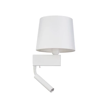 Nowodvorski CHILLIN fali lámpa, olvasókarral, fehér, G9+E27 foglalattal, 1x40W, 1x10W , TL-8216