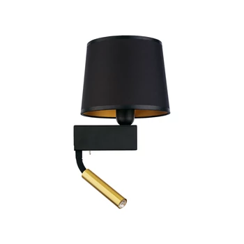 Nowodvorski CHILLIN fali lámpa, olvasókarral, fekete, E27 foglalattal, 1x28W, TL-8213