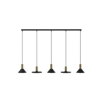 Nowodvorski HERMANOS több ágú függeszték, fekete, GU10 foglalattal, 5x10W, TL-8032