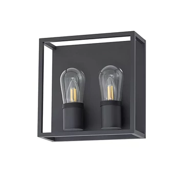 Nowodvorski MARGOT kültéri fali lámpa, fekete, E14 foglalattal, 2x10W, TL-10503