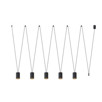Nowodvorski MORE TONE több ágú függeszték, fekete, GU10 foglalattal, 5x10W, TL-7817