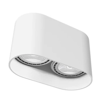 Nowodvorski OVAL mennyezeti lámpa, fehér, GU10 foglalattal, 2x75W, TL-9241