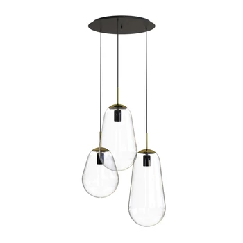 Nowodvorski PEAR több ágú függeszték, fekete, E27 foglalattal, 3x28W, TL-7794