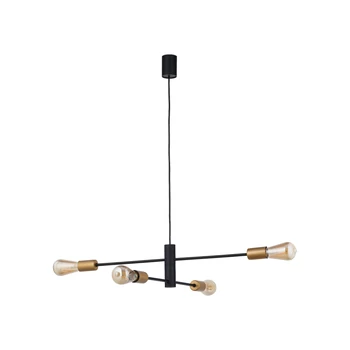 Nowodvorski ROTOR több ágú függeszték, fekete, E27 foglalattal, 4x42W, TL-7935