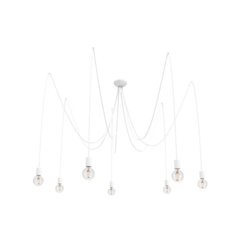 Nowodvorski SPIDER több ágú függeszték, fehér, E27 foglalattal, 7x42W, TL-9743