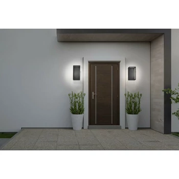 Nowodvorski SYMMETRY kültéri fali lámpa, szürke, Beépített LED, 1x7W, 212 lm, TL-8176