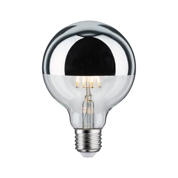 Paulmann 28672 Design fényforrás, tükör hatású, ezüst, ezüst, 2700K melegfehér, E27 foglalat, 580 lm