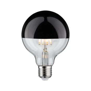 Paulmann 28677 Design fényforrás, tükör hatású, fekete króm, fényerőszabályozható, fekete, 2700K melegfehér, E27 foglalat, 600 lm