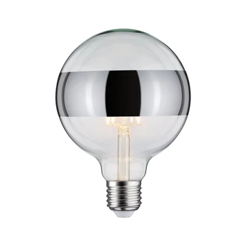Paulmann 28681 Design fényforrás, tükörgyűrű effekt, ezüst, fényerőszabályozható, ezüst, 2700K melegfehér, E27 foglalat, 640 lm