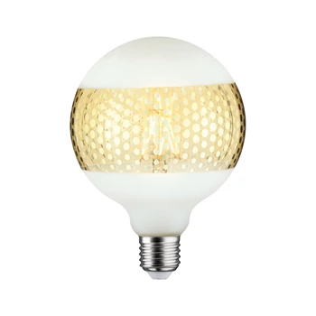 Paulmann 28770 Design fényforrás, tükörgyűrű effekt, arany, fényerőszabályozható, fekete, 2700K melegfehér, E27 foglalat, 420 lm