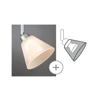 Paulmann 60012 URail DecoSystems Kegi bura GU10 foglalathoz, fehér