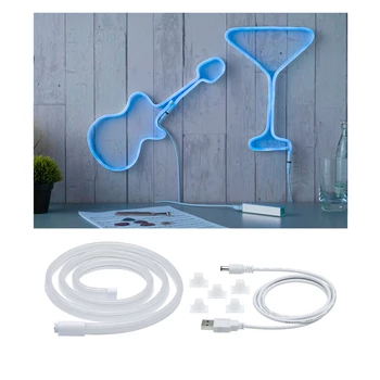 Paulmann 70564 Neon Colorflex LED szalag, formára hajlítható, USB csatlakozóval, fehér, kék, beépített LED, 10 lm, IP20