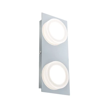 Paulmann 70883 Doradus fürdőszobai fali lámpa, 95 mmx230 mm, négyzet, króm, 3000K melegfehér, beépített LED, 420 lm, IP23