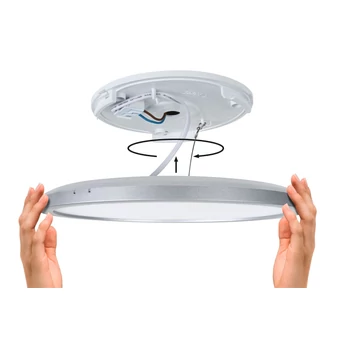Paulmann 71009 LED Panel Atria Shine mennyezeti lámpa, 3-lépéses-dimmelés, króm, 4000K természetes fehér, 2.200 lm, IP20