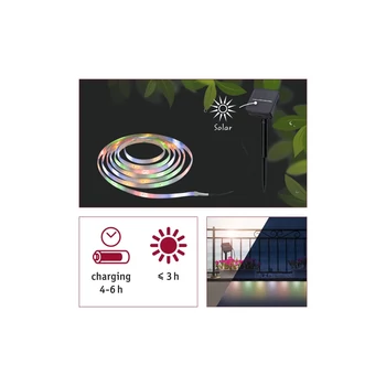 Paulmann 78897 Led strip Solar LED LED szalag, Napelemes, fekete, IP44