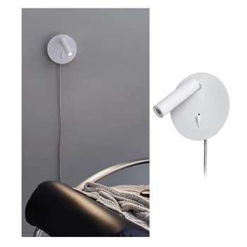 Paulmann 78917 Tabari fali lámpa, forgatható olvasófejjel, kapcsolóval, króm, 3000K melegfehér, beépített LED, 300 lm, IP20