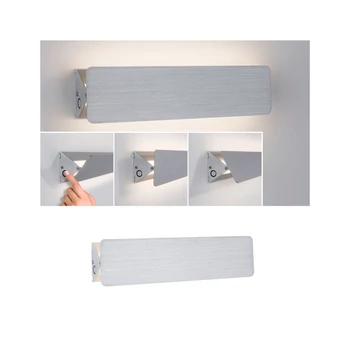 Paulmann 79513 Led wall Katla fali lámpa, szálcsiszolt, 2700K melegfehér, 340 lm, IP20