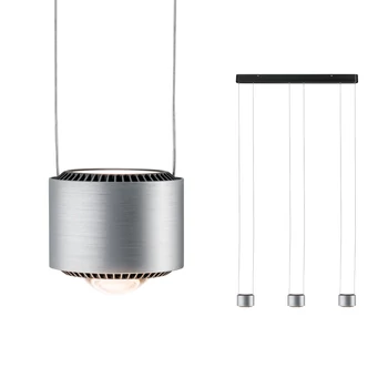 Paulmann 79720 Aldan több ágú függeszték, szálcsiszolt, 2700K melegfehér, beépített LED, 1.570 lm