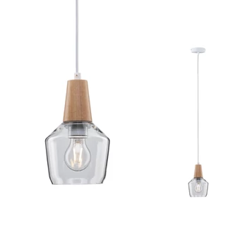 Paulmann 79745 Neordic Ylvie 1 ágú függeszték, fa, E27 foglalat, IP20
