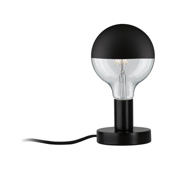 Paulmann 79758 Neordic Haldor asztali lámpa, bura nélküli, design, fekete, E27 foglalat, IP20