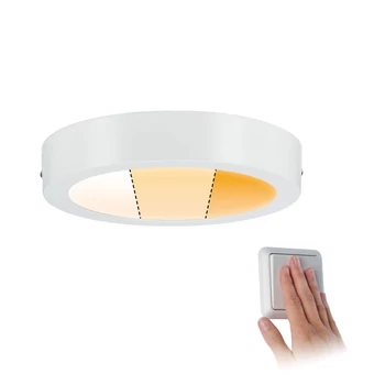 Paulmann 79795 Carpo LED panel, 225 mmx225 mm, kerek, 3-step-dim to warm, fehér, 2300K-3000K változtatható, beépített LED, 1520 lm, IP20