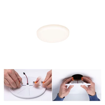 Paulmann 92387 Veluna Varifit LED panel, kerek, üveg, 3000K melegfehér, beépített LED, 500 lm, IP44