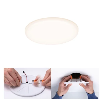 Paulmann 92388 Veluna Varifit LED panel, kerek, üveg, 3000K melegfehér, beépített LED, 900 lm, IP44