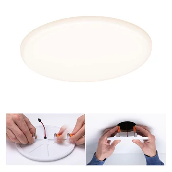 Paulmann 92389 Veluna Varifit LED panel, kerek, üveg, 3000K melegfehér, beépített LED, 1850 lm, IP44