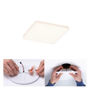 Paulmann 92394 Veluna Varifit LED panel, négyzet, üveg, 3000K melegfehér, beépített LED, 900 lm, IP44