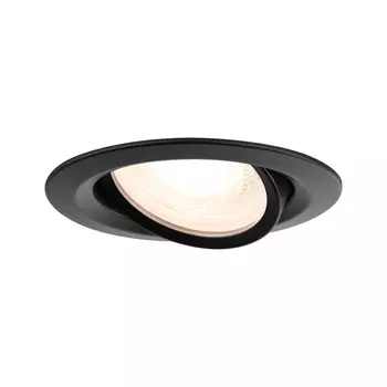 Paulmann 92460 LED Recessed Nova Plus Coin Single fürdőszobai beépíthető lámpa, kerek, fekete, GU5,3 / GU10 foglalat, IP65