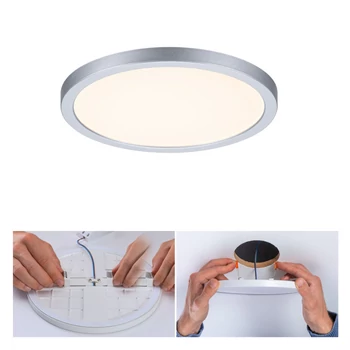 Paulmann 93034 Areo Varifit LED panel, kerek, króm, 3000K melegfehér, 1800 lm, IP44