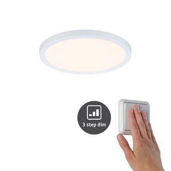 Paulmann 93049 Areo Varifit LED panel, kerek, 3-step-dimming, fehér, 3000K melegfehér, beépített LED, 1800 lm, IP44