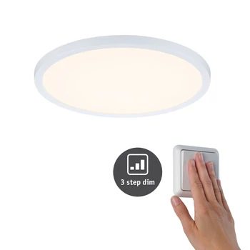 Paulmann 93050 Areo Varifit LED panel, kerek, 3-step-dimming, fehér, 3000K melegfehér, beépített LED, 2200 lm, IP44