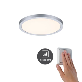 Paulmann 93051 Areo Varifit LED panel, kerek, 3-step-dimming, króm, 3000K melegfehér, beépített LED, 1800 lm, IP44