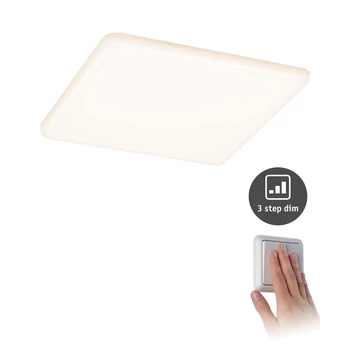 Paulmann 93061 Veluna Varifit LED panel, négyzet, 3-step-dimming, üveg, 3000K melegfehér, beépített LED, 1900 lm, IP44
