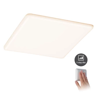 Paulmann 93062 Veluna Varifit LED panel, négyzet, 3-step-dimming, üveg, 3000K melegfehér, beépített LED, 2400 lm, IP44