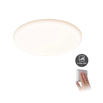 Paulmann 93064 Veluna Varifit LED panel, kerek, 3-step-dimming, üveg, 3000K melegfehér, beépített LED, 2350 lm, IP44