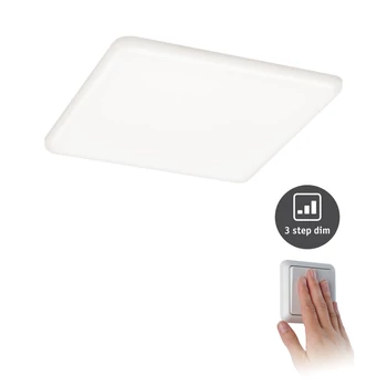 Paulmann 93065 Veluna Varifit LED panel, négyzet, 3-step-dimming, üveg, 4000K természetes fehér, beépített LED, 1950 lm, IP44